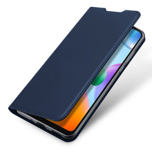 Заредете изображение във визуализатора на галерията – Dux Ducis Skin Pro flip case for Xiaomi Redmi 10C blue - TopMag
