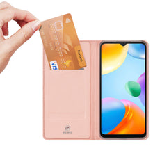 Заредете изображение във визуализатора на галерията – Dux Ducis Skin Pro flip case for Xiaomi Redmi 10C pink - TopMag
