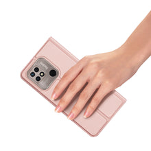 Заредете изображение във визуализатора на галерията – Dux Ducis Skin Pro flip case for Xiaomi Redmi 10C pink - TopMag
