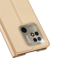 Заредете изображение във визуализатора на галерията – Dux Ducis Skin Pro Flip Case Xiaomi Redmi 10C gold - TopMag
