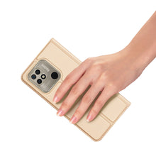 Заредете изображение във визуализатора на галерията – Dux Ducis Skin Pro Flip Case Xiaomi Redmi 10C gold - TopMag
