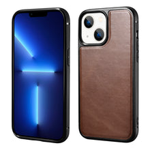 Заредете изображение във визуализатора на галерията – iCarer Leather Oil Wax case covered with genuine leather for iPhone 13 mini brown (ALI1211-BN) - TopMag
