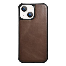 Заредете изображение във визуализатора на галерията – iCarer Leather Oil Wax case covered with genuine leather for iPhone 13 mini brown (ALI1211-BN) - TopMag
