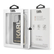 Заредете изображение във визуализатора на галерията – Karl Lagerfeld KLHCN58KAGBK iPhone 11 Pro czarny/black Karl logo Glitter
