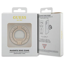 Заредете изображение във визуализатора на галерията – Original holder GUESS MagSafe Rhinestone Ring Stand GUMRSALDGD gold
