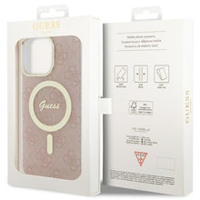 Заредете изображение във визуализатора на галерията – Original Case GUESS hardcase 4G MagSafe GUHMP13XH4STP for Iphone 13 Pro Max pink
