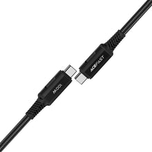 Заредете изображение във визуализатора на галерията – Acefast cable type c to type c 5a pd100w lcd c4-03 2m black
