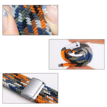 Заредете изображение във визуализатора на галерията – Strap Fabric Band for Watch 9 / 8 / 7 / 6 / SE / 5 / 4 / 3 / 2 (41mm / 40mm / 38mm) Braided Fabric Strap Watch Bracelet Pattern 6
