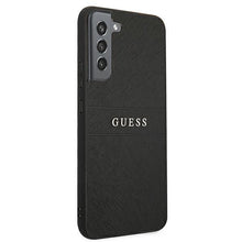 Заредете изображение във визуализатора на галерията – Guess GUHCS22MPSASBBK S22+ S906 czarny/black Saffiano Stripe
