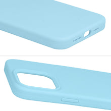 Заредете изображение във визуализатора на галерията – Silicone Lite Case for Iphone 15 Pro light blue
