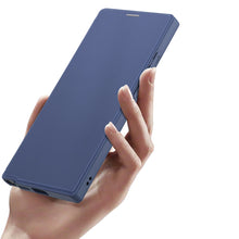 Заредете изображение във визуализатора на галерията – Dux Ducis Skin X Pro case for Samsung S24 Ultra with magnetic ring and flap - blue
