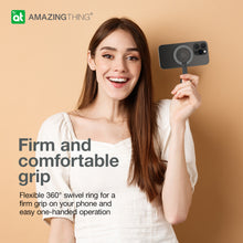 Заредете изображение във визуализатора на галерията – Amazing Thing Ring Titan Mag Magnetic holder stand IGTMBK grey

