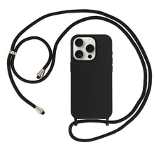 Заредете изображение във визуализатора на галерията – Strap Silicone Case for Iphone 11 design 1 black
