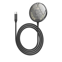 Заредете изображение във визуализатора на галерията – HOCO wirelles charger 3in1 15W support MagSafe charging Discovery CW45 black

