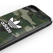 Заредете изображение във визуализатора на галерията – Adidas OR Snap Case Camo iPhone SE 2022 / SE2020 / 6 / 6s / 7 / 8 black/black 40551
