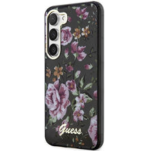 Заредете изображение във визуализатора на галерията – Guess GUHCS23MHCFWSK S23+ S916 black/black hardcase Flower Collection
