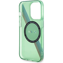 Заредете изображение във визуализатора на галерията – BMW M Tricolor Stripes MagSafe case for iPhone 15 Pro - green
