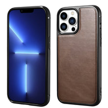Заредете изображение във визуализатора на галерията – iCarer Leather Oil Wax case covered with genuine leather for iPhone 13 Pro Max brown (ALI1214-BN) - TopMag
