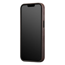 Заредете изображение във визуализатора на галерията – iCarer CH Leather case for iPhone 13 mini leather case (MagSafe compatible) brown (ALI1207-CO) - TopMag
