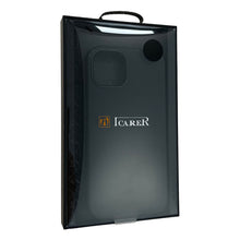 Заредете изображение във визуализатора на галерията – iCarer CH Leather case for iPhone 13 Pro leather case (MagSafe compatible) black (ALI1209-BK) - TopMag
