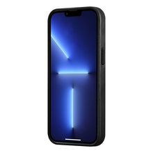 Заредете изображение във визуализатора на галерията – iCarer CH Leather case for iPhone 13 Pro leather case (MagSafe compatible) black (ALI1209-BK) - TopMag
