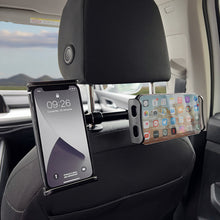 Заредете изображение във визуализатора на галерията – Wozinsky dual car phone holder for headrest black (WTHBK1) - TopMag
