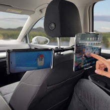 Заредете изображение във визуализатора на галерията – Wozinsky dual car phone holder for headrest black (WTHBK1) - TopMag

