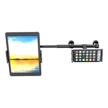 Заредете изображение във визуализатора на галерията – Wozinsky dual car phone holder for headrest black (WTHBK1) - TopMag
