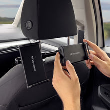 Заредете изображение във визуализатора на галерията – Wozinsky dual car phone holder for headrest black (WTHBK1) - TopMag
