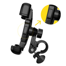 Заредете изображение във визуализатора на галерията – Wozinsky strong phone holder for the handlebar of a bicycle, motorcycle, scooters black (WBHBK6) - TopMag
