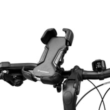 Заредете изображение във визуализатора на галерията – Wozinsky strong phone holder for the handlebar of a bicycle, motorcycle, scooters black (WBHBK6) - TopMag
