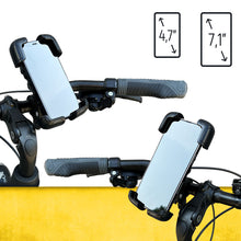 Заредете изображение във визуализатора на галерията – Wozinsky strong phone holder for the handlebar of a bicycle, motorcycle, scooters black (WBHBK6) - TopMag
