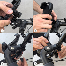 Заредете изображение във визуализатора на галерията – Wozinsky strong phone holder for the handlebar of a bicycle, motorcycle, scooters black (WBHBK6) - TopMag

