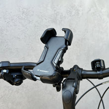 Заредете изображение във визуализатора на галерията – Wozinsky strong phone holder for the handlebar of a bicycle, motorcycle, scooters black (WBHBK6) - TopMag
