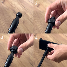 Заредете изображение във визуализатора на галерията – Wozinsky long flexible phone and tablet holder black (WTHBK5) - TopMag
