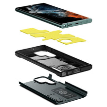 Заредете изображение във визуализатора на галерията – Spigen TOUGH ARMOR GALAXY S22 ULTRA ABYSS GREEN - TopMag
