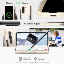 Заредете изображение във визуализатора на галерията – Spigen THIN FIT PEN GALAXY Z Fold 5 PEARLED IVORY
