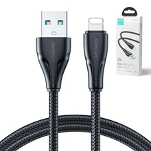 Заредете изображение във визуализатора на галерията – Joyroom USB - Lightning 2.4A cable Surpass Series 2 m black (S-UL012A11)
