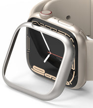 Заредете изображение във визуализатора на галерията – Ringke Bezel Styling Case Frame Envelope Stainless Steel Ring For Apple Watch 7 41mm Silver (AW7-41-09) - TopMag
