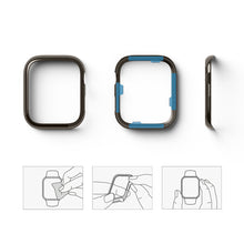 Заредете изображение във визуализатора на галерията – Ringke Bezel Styling Case Frame Envelope Stainless Steel Ring For Apple Watch 7 41mm Glossy Graphite (AW7-41-11) - TopMag

