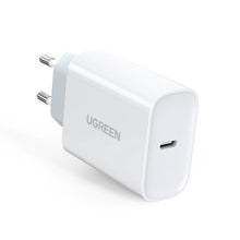 Заредете изображение във визуализатора на галерията – Ugreen USB Type C PD 30W wall charger with USB Type C cable 2m white (CD127) - TopMag
