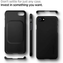 Заредете изображение във визуализатора на галерията – Spigen THIN FIT IPHONE 7/8 / SE 2020/2022 BLACK - TopMag
