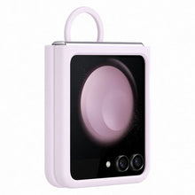 Заредете изображение във визуализатора на галерията – Silicone case with holder for Samsung Galaxy Z Flip 5 - purple
