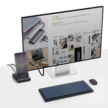 Заредете изображение във визуализатора на галерията – Baseus Mate Docking Type-C Mobile Phone Intelligent HUB Docking Station Pro Black - TopMag

