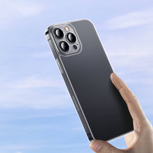 Заредете изображение във визуализатора на галерията – Baseus frosted glass case cover for iphone 13 pro hard cover with gel frame transparent (arws000702) - TopMag
