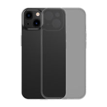 Заредете изображение във визуализатора на галерията – Baseus Frosted Glass Case Cover for iPhone 13 Hard Cover with Gel Frame black (ARWS000901) - TopMag
