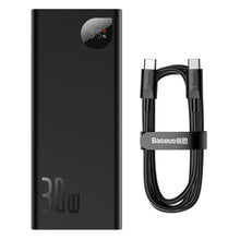 Заредете изображение във визуализатора на галерията – Baseus Adaman powerbank 20000mAh 30W gray + USB Type C cable (PPAD030001) - TopMag
