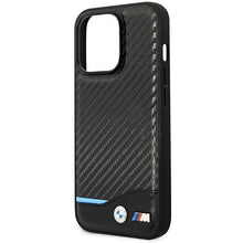 Заредете изображение във визуализатора на галерията – Case BMW BMHMP14L22NBCK iPhone 14 Pro 6.1" black/black Carbon MagSafe
