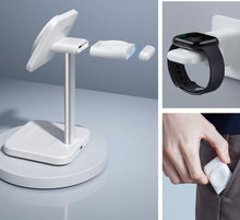Заредете изображение във визуализатора на галерията – ESR HALOLOCK 3IN1 Watch MAGNETIC MAGSAFE WIRELESS CHARGER WHITE
