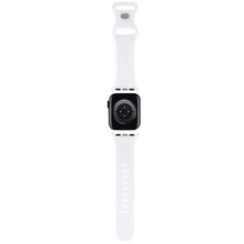Заредете изображение във визуализатора на галерията – Hello Kitty Silicone Bows &amp; Stripes Strap for Apple Watch 38/40/41mm - Black
